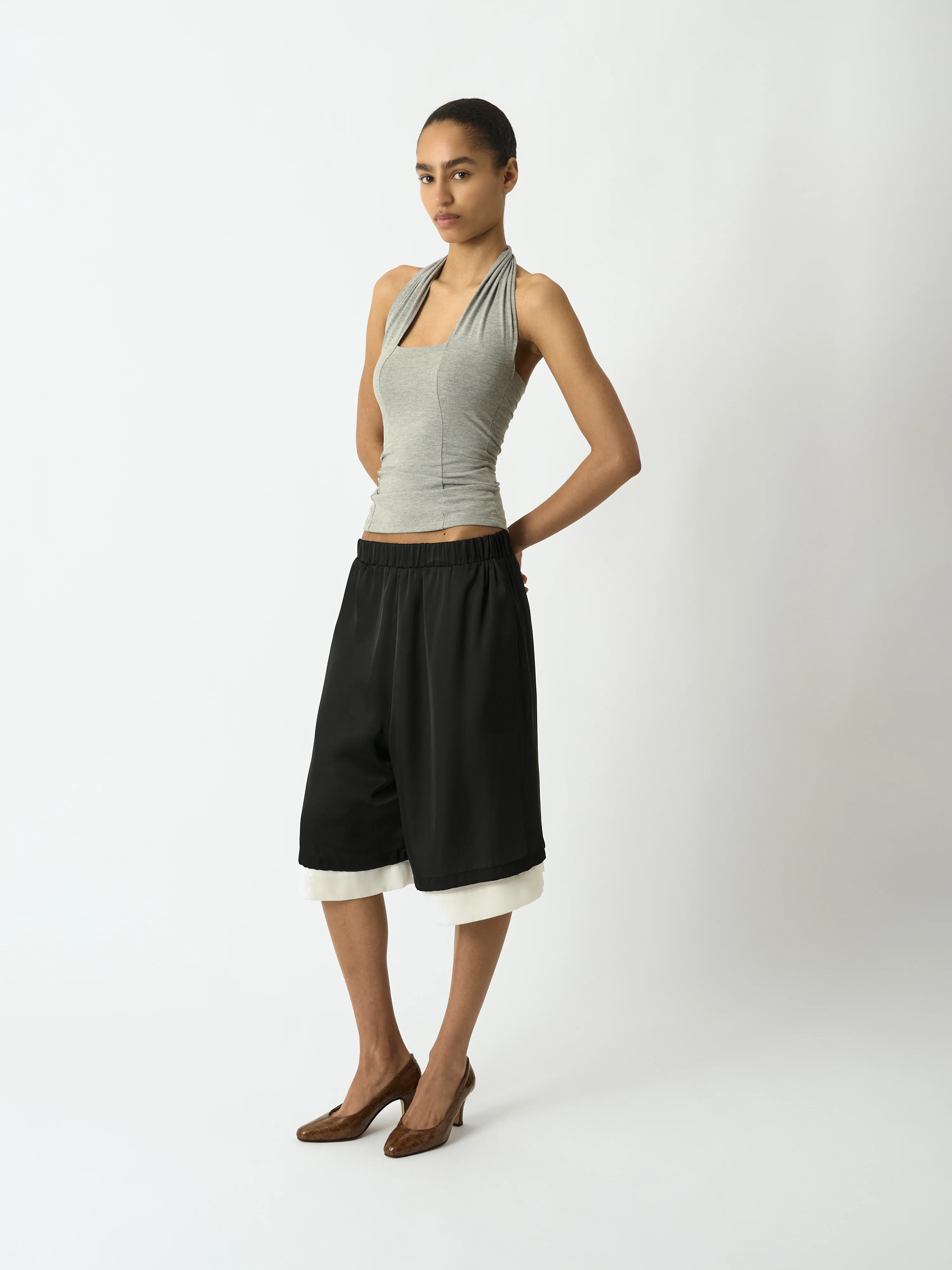 Silk Double Layered Shorts - Image 3